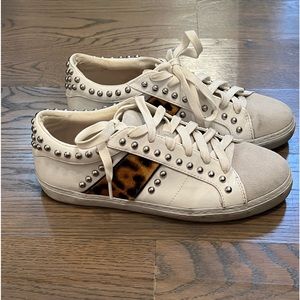 Zara studded leopard sneakers